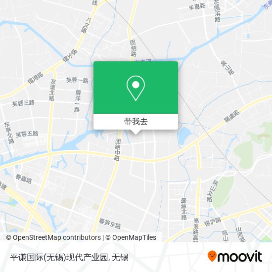 平谦国际(无锡)现代产业园地图