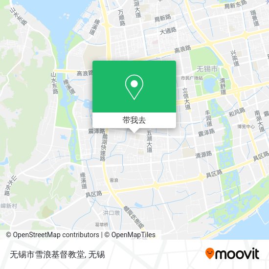 无锡市雪浪基督教堂地图