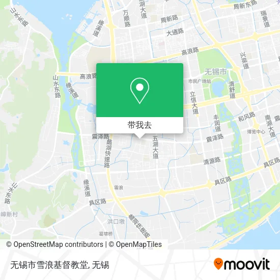 无锡市雪浪基督教堂地图