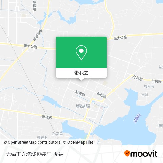 无锡市方塔城包装厂地图