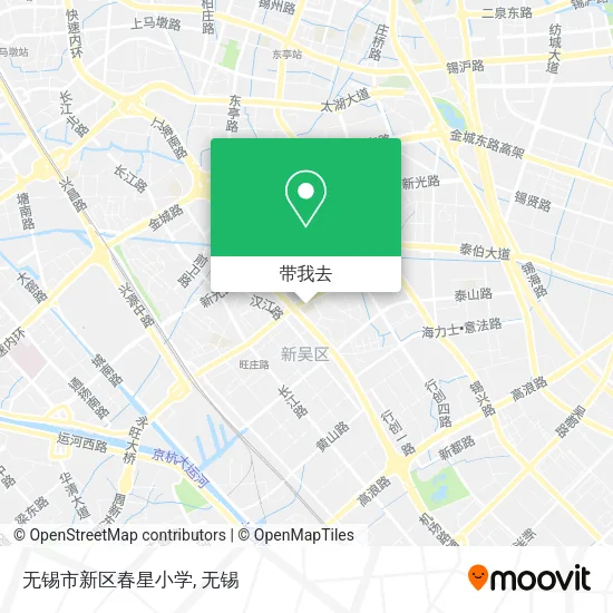 无锡市新区春星小学地图