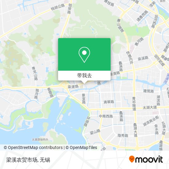 梁溪农贸市场地图