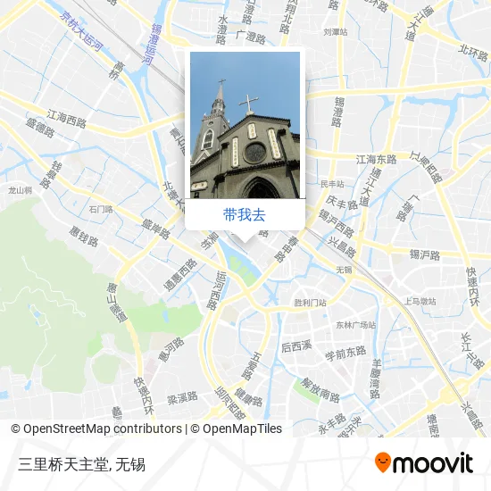 三里桥天主堂地图