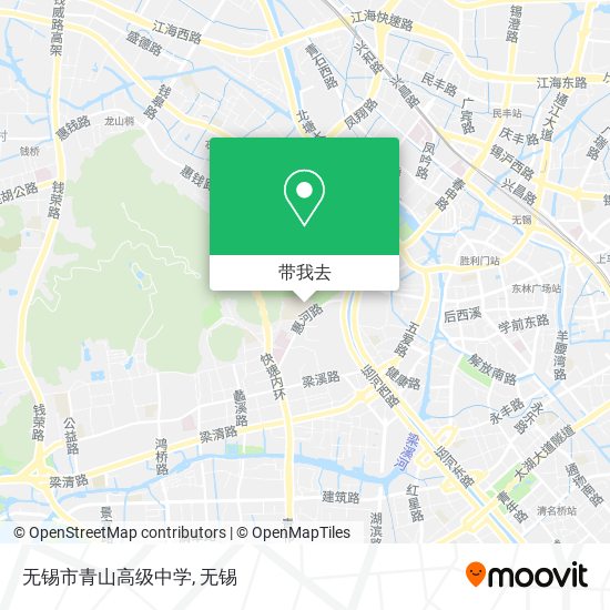 无锡市青山高级中学地图