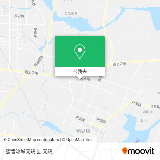 蜜雪冰城无锡仓地图