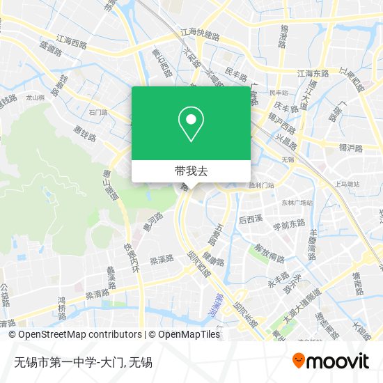 无锡市第一中学-大门地图