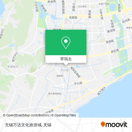 无锡万达文化旅游城地图