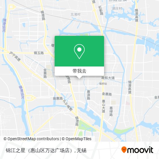 锦江之星（惠山区万达广场店）地图