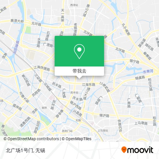 北广场1号门地图