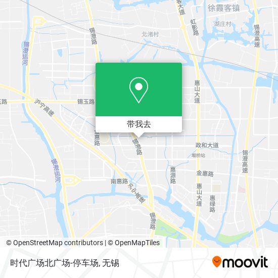 时代广场北广场-停车场地图