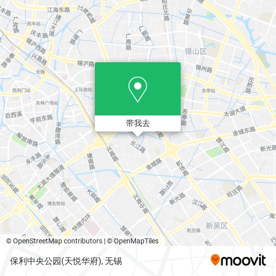 保利中央公园(天悦华府)地图