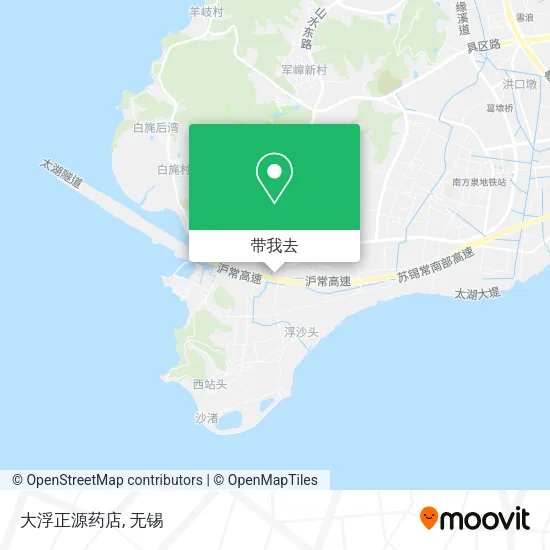 大浮正源药店地图