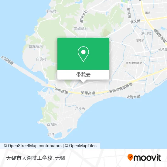 无锡市太湖技工学校地图