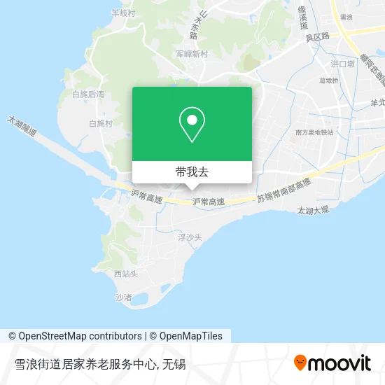 雪浪街道居家养老服务中心地图