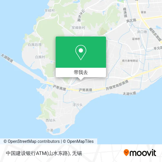 中国建设银行ATM(山水东路)地图