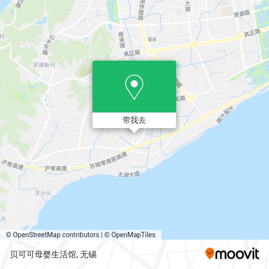 贝可可母婴生活馆地图