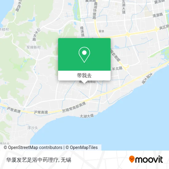 华厦发艺足浴中药理疗地图