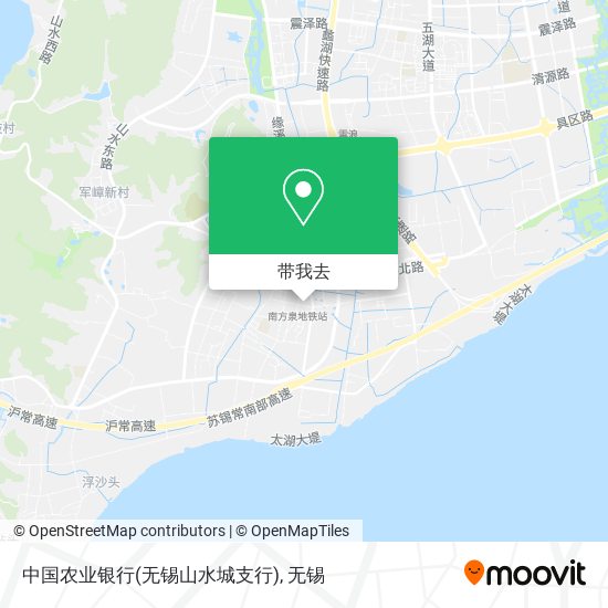 中国农业银行(无锡山水城支行)地图