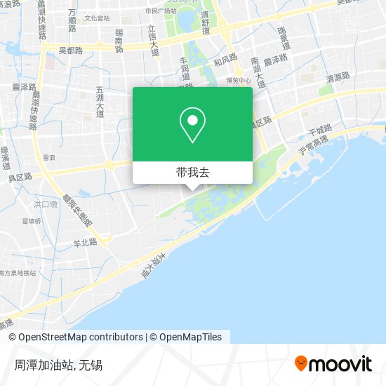 周潭加油站地图