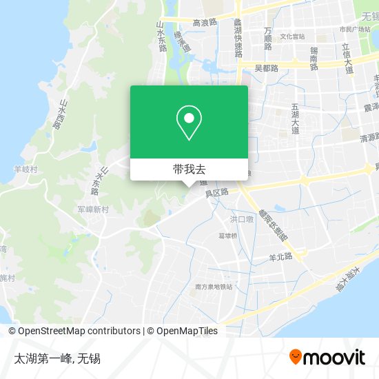 太湖第一峰地图
