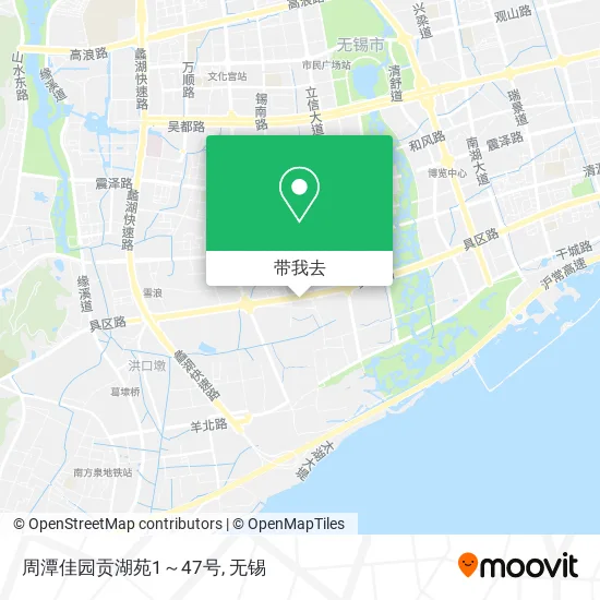 周潭佳园贡湖苑1～47号地图