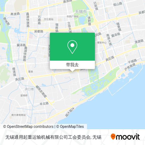 无锡通用起重运输机械有限公司工会委员会地图