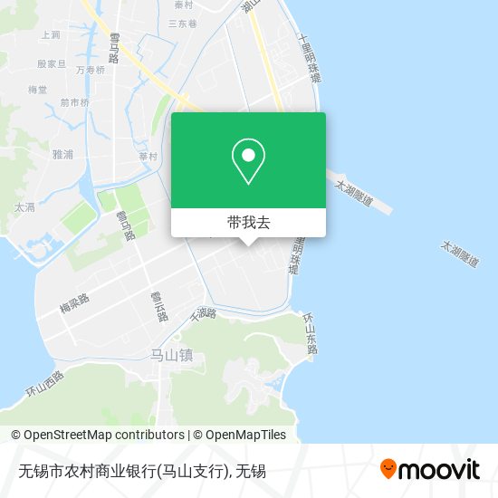 无锡市农村商业银行(马山支行)地图