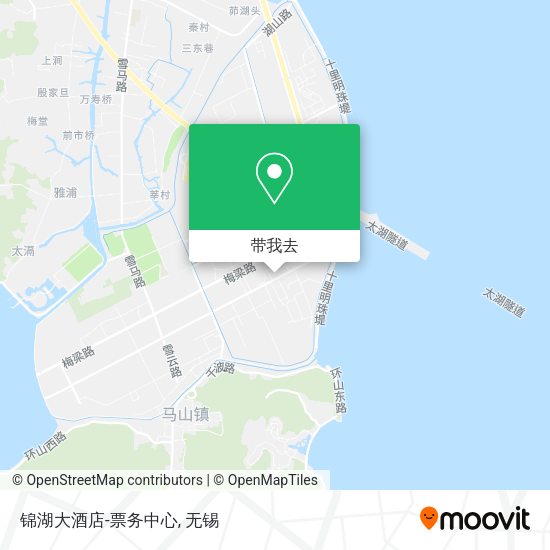 锦湖大酒店-票务中心地图