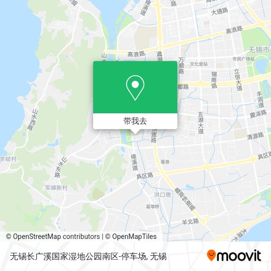 无锡长广溪国家湿地公园南区-停车场地图