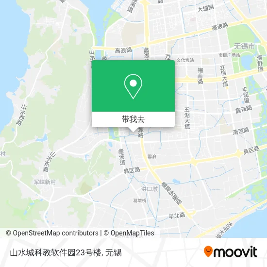 山水城科教软件园23号楼地图