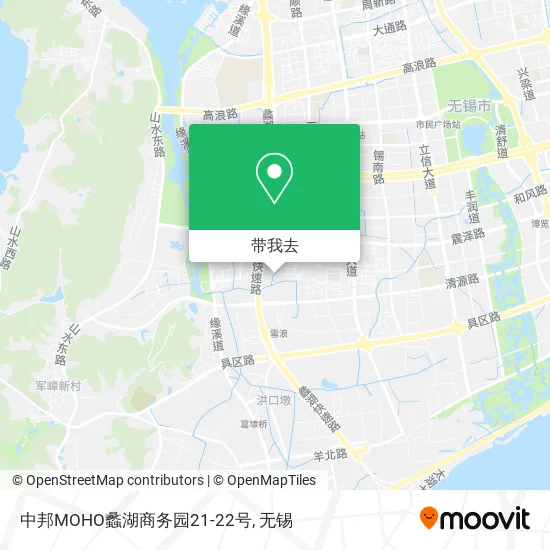 中邦MOHO蠡湖商务园21-22号地图