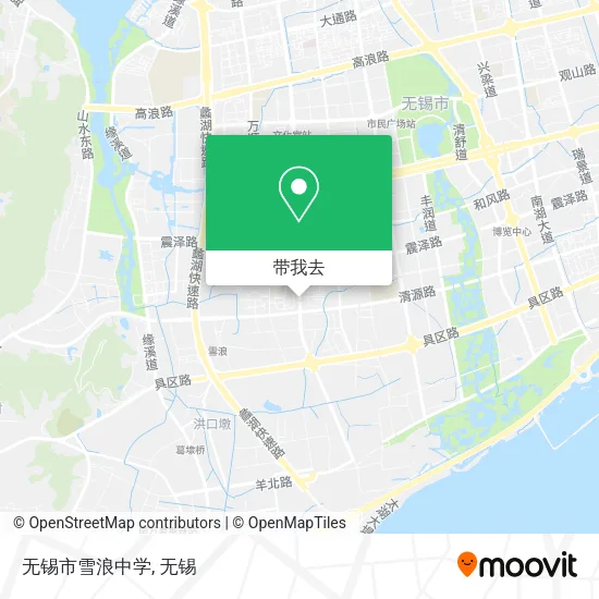 无锡市雪浪中学地图