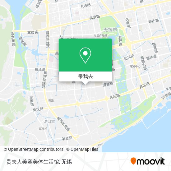 贵夫人美容美体生活馆地图