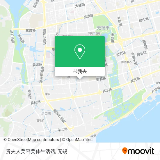 贵夫人美容美体生活馆地图