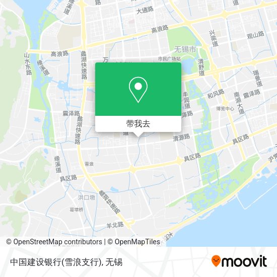 中国建设银行(雪浪支行)地图