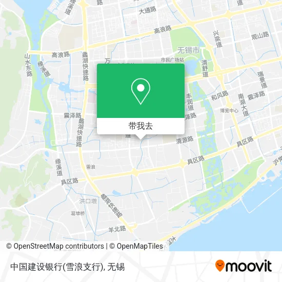 中国建设银行(雪浪支行)地图