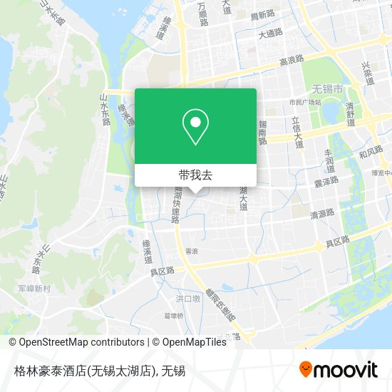 格林豪泰酒店(无锡太湖店)地图