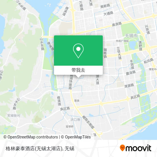 格林豪泰酒店(无锡太湖店)地图