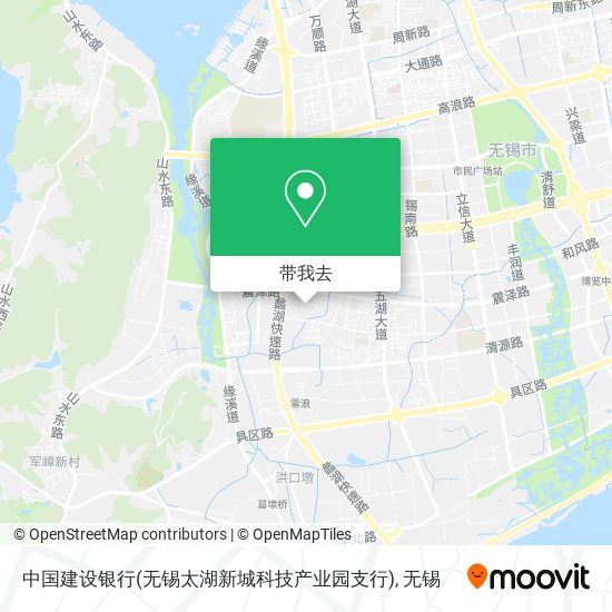 中国建设银行(无锡太湖新城科技产业园支行)地图