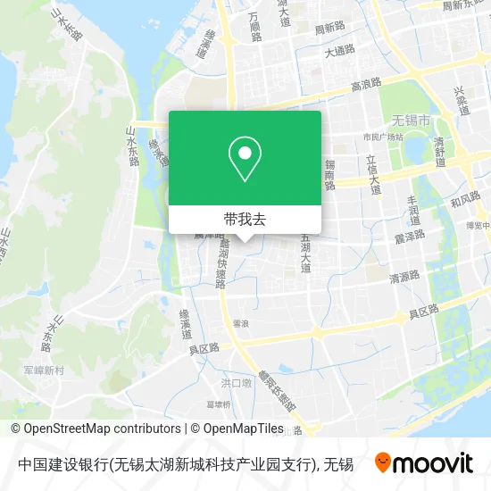 中国建设银行(无锡太湖新城科技产业园支行)地图