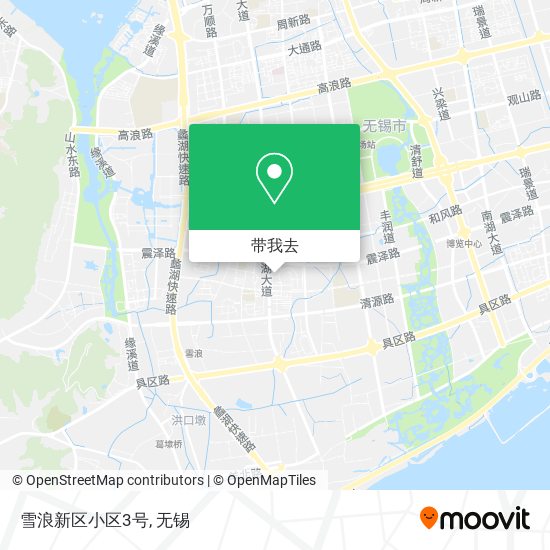 雪浪新区小区3号地图