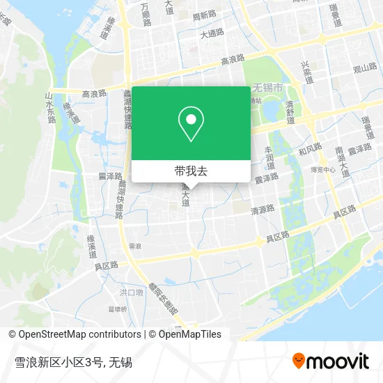 雪浪新区小区3号地图