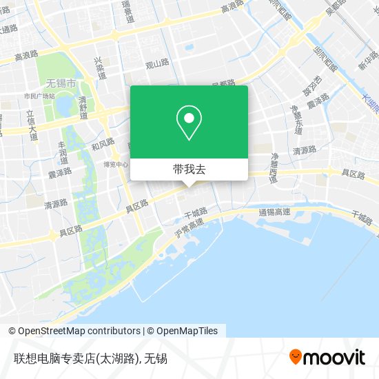 联想电脑专卖店(太湖路)地图
