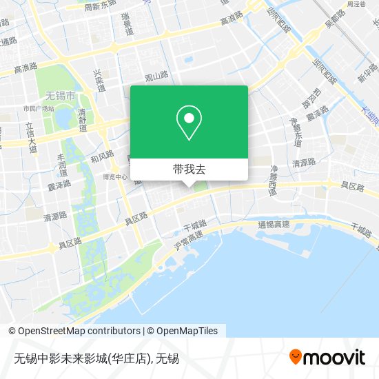 无锡中影未来影城(华庄店)地图