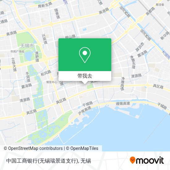 中国工商银行(无锡瑞景道支行)地图