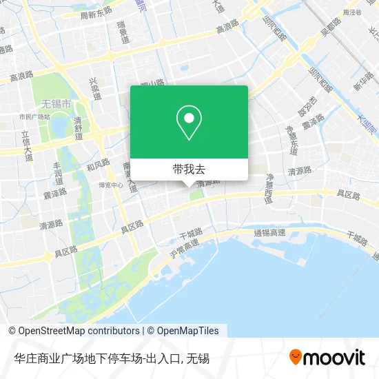 华庄商业广场地下停车场-出入口地图