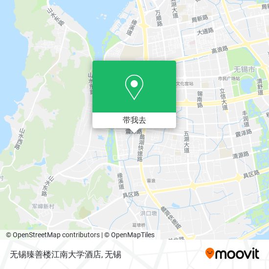 无锡臻善楼江南大学酒店地图