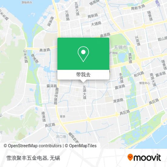 雪浪聚丰五金电器地图