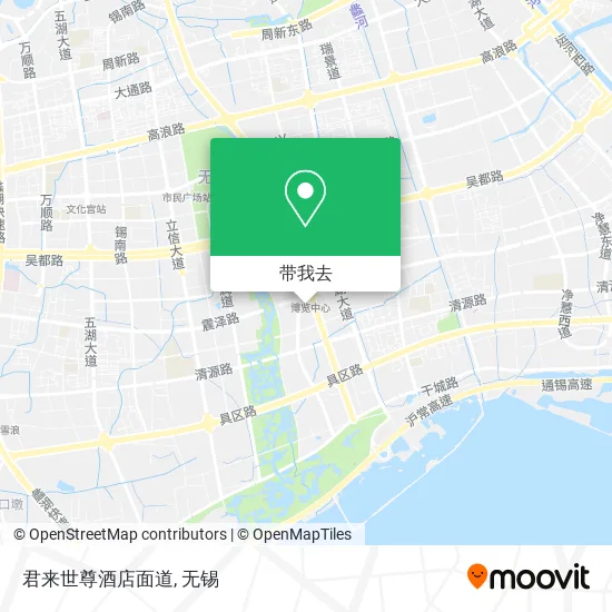 君来世尊酒店面道地图