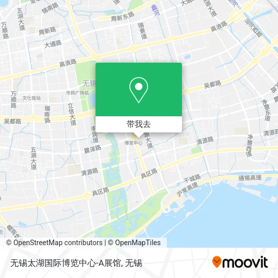 无锡太湖国际博览中心-A展馆地图